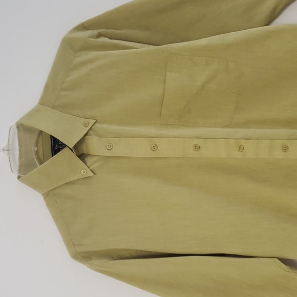 Savile Row chartreuse button down shirt - Picture 3 of 11